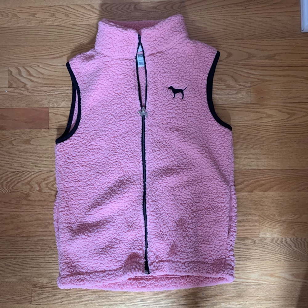 PINK Sherpa Vest Brand New